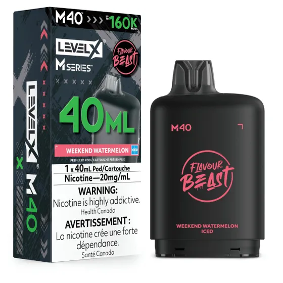 Level X Flavour Beast M Series 40ml - Weekend Watermelon Iced
