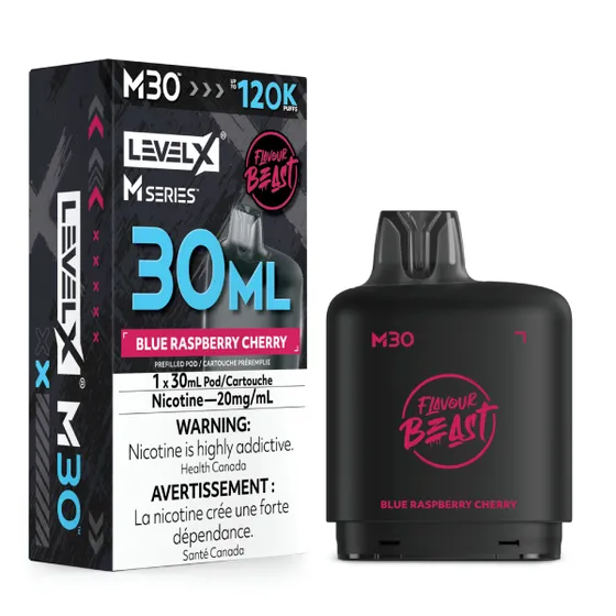 Level X Flavour Beast M Series 30ml - Blue Raspberry Cherry
