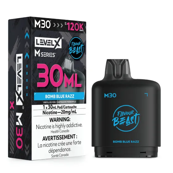 Level X Flavour Beast M Series 30ml - Bomb Blue Razz
