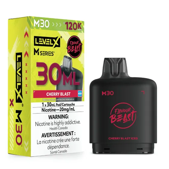 Level X Flavour Beast M Series 30ml - Cherry Blast Iced