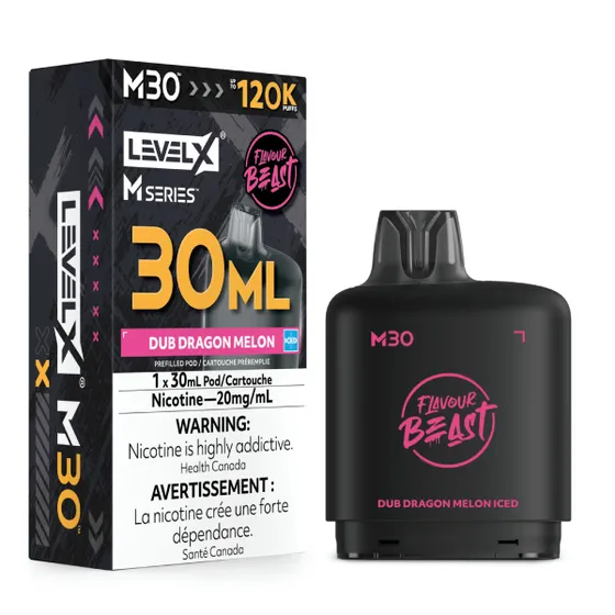 Level X Flavour Beast M Series 30ml - Dub Dragon Melon Iced