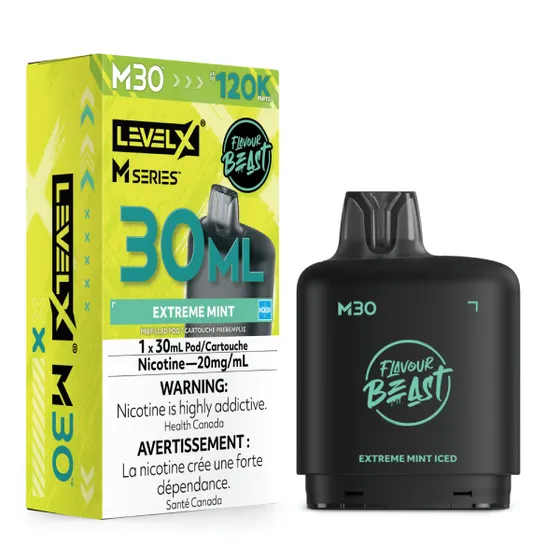 Level X Flavour Beast M Series 30ml - Extreme Mint Iced