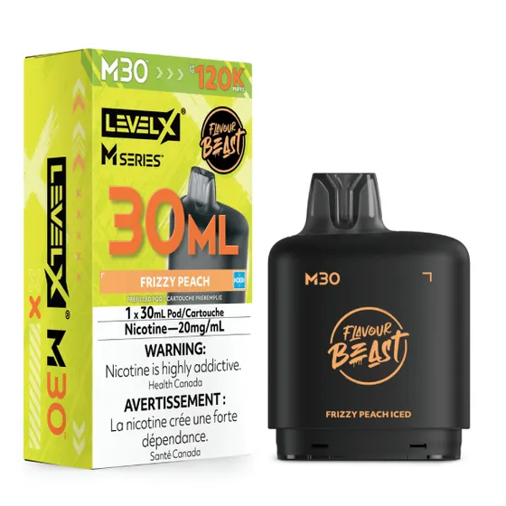 Level X Flavour Beast M Series 30ml - Frizzy Peach Iced