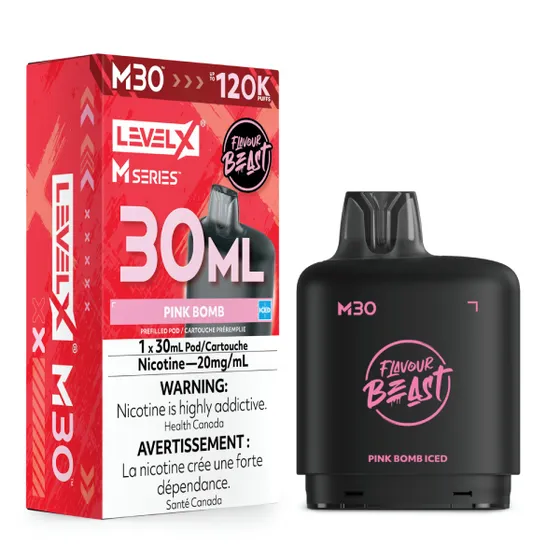 Level X Flavour Beast M Series 30ml - Pink Bomb Iced