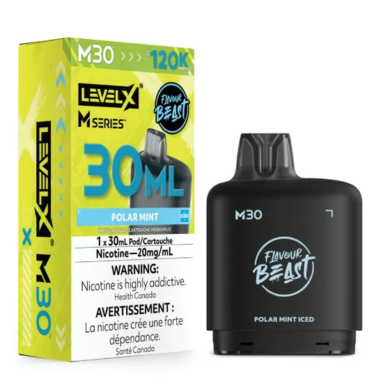 Level X Flavour Beast M Series 30ml - Polar Mint Iced