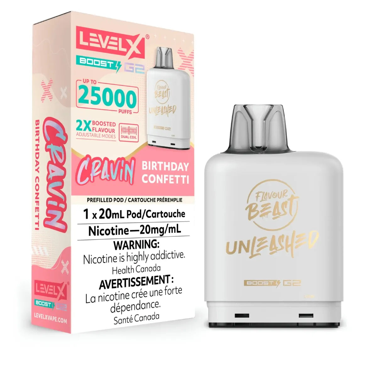 Level X Boost - Flavour Beast Unleashed - Cravin' Birthday Confetti