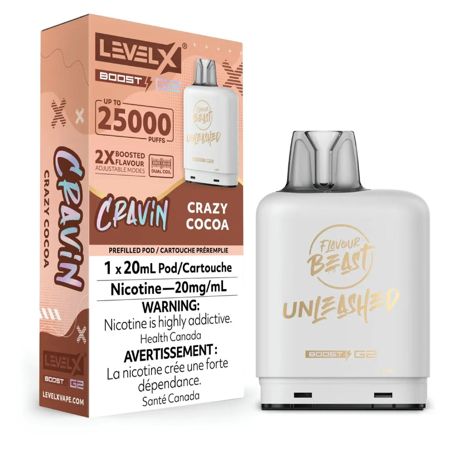 Level X Boost disposable vape pod with sleek modern design