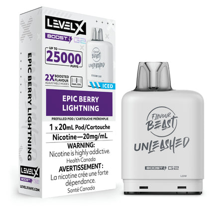 Level X Boost disposable vape pod with sleek modern design