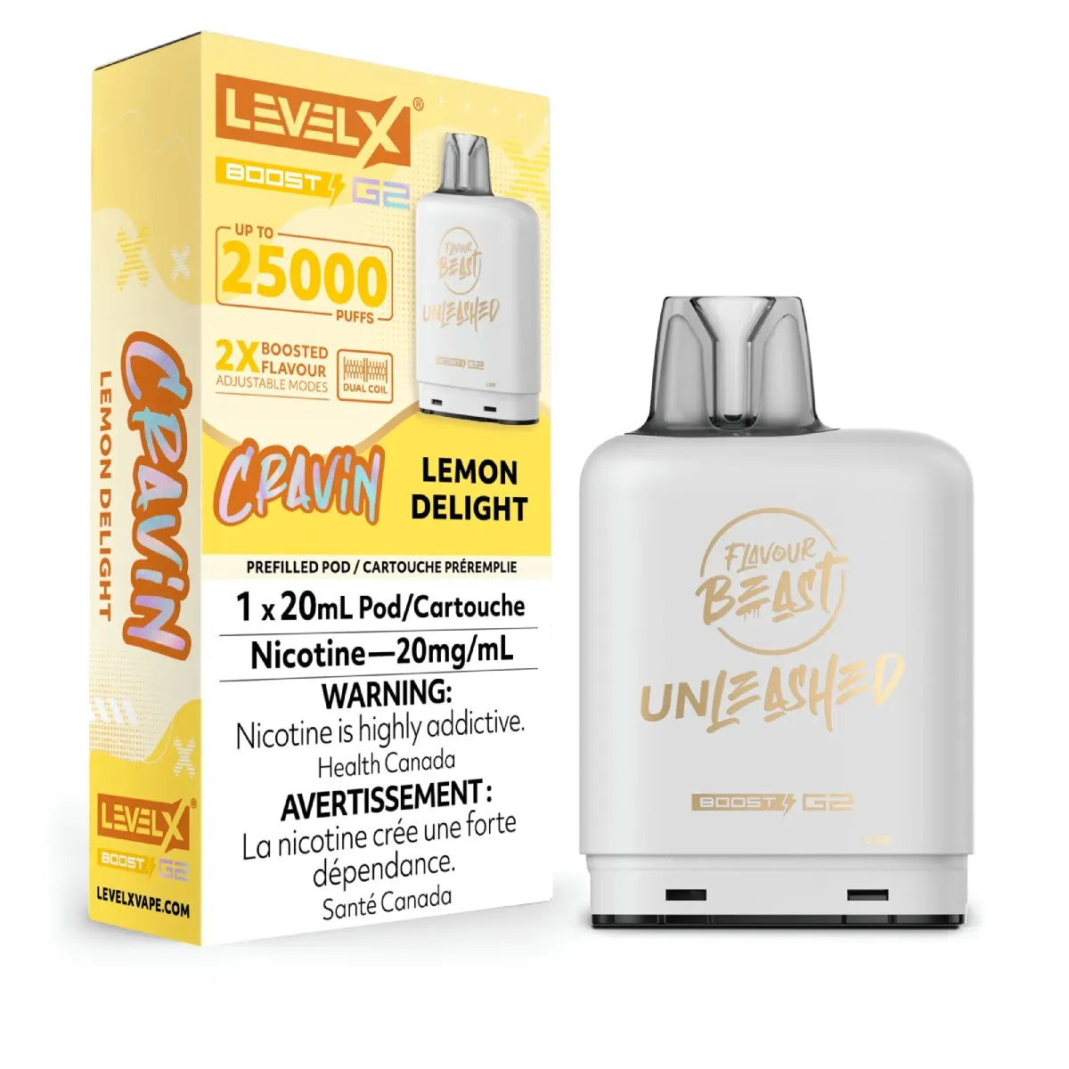 Level X Boost disposable vape pod with sleek modern design