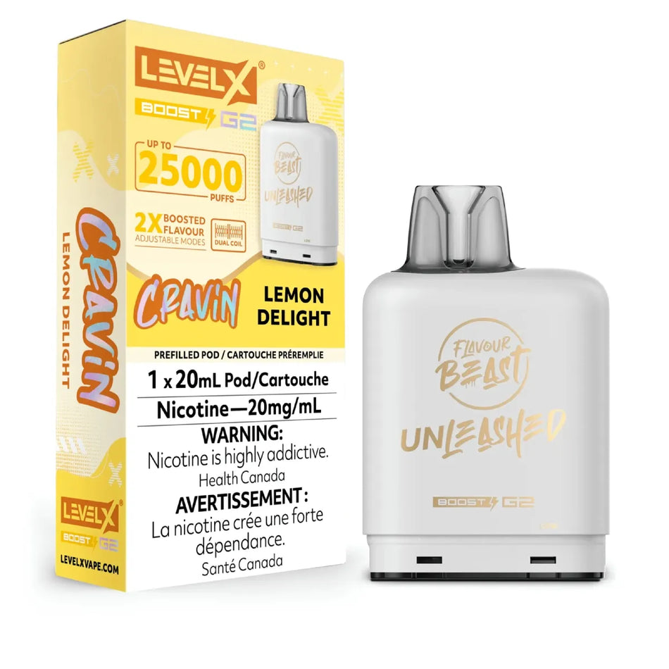 Level X Boost disposable vape pod with sleek modern design
