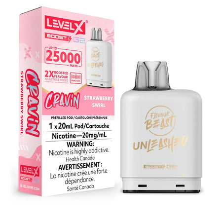 Level X Boost disposable vape pod with sleek modern design