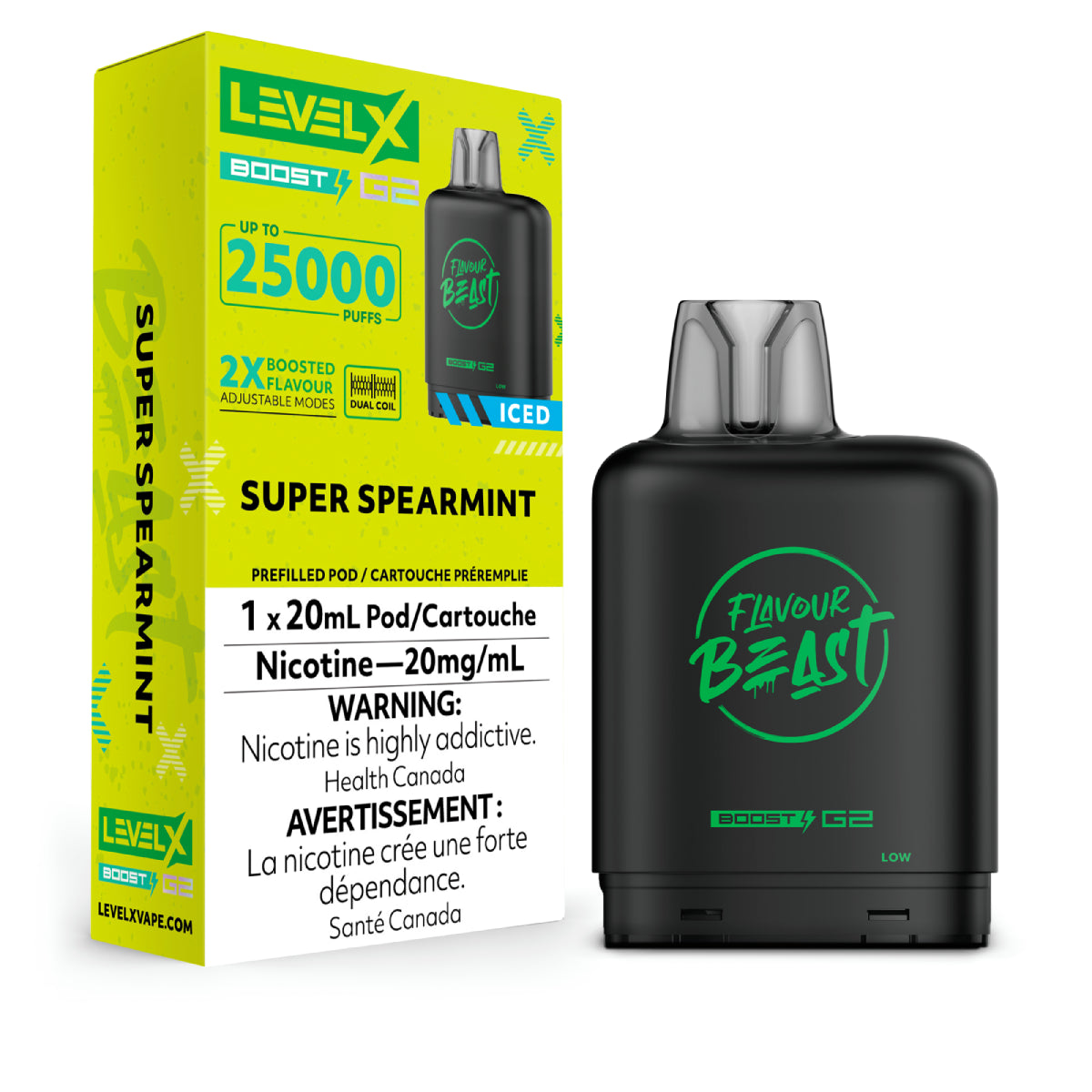 Level X Boost disposable vape pod with sleek modern design