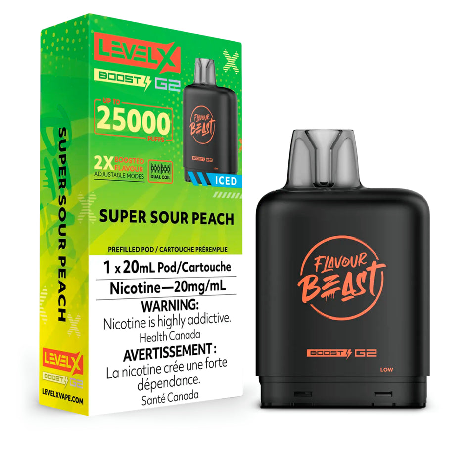Level X Boost disposable vape pod with sleek modern design