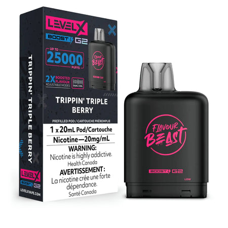 Level X Boost disposable vape pod with sleek modern design
