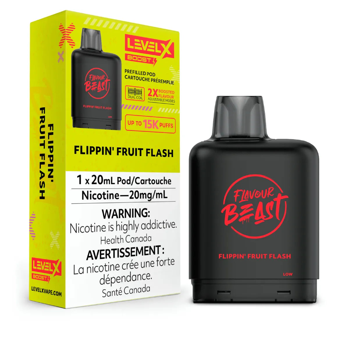 Level X Boost - Flavour Beast - Flippin' Fruit Flash Pods