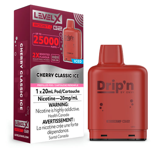 Level X Boost - Drip'n - Cherry Classic Pods