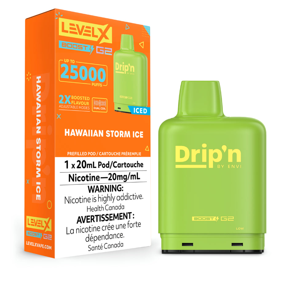 Level X Boost disposable vape pod with sleek modern design