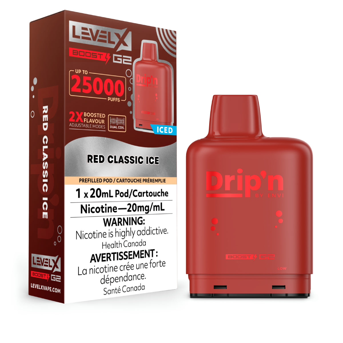 Level X Boost disposable vape pod with sleek modern design