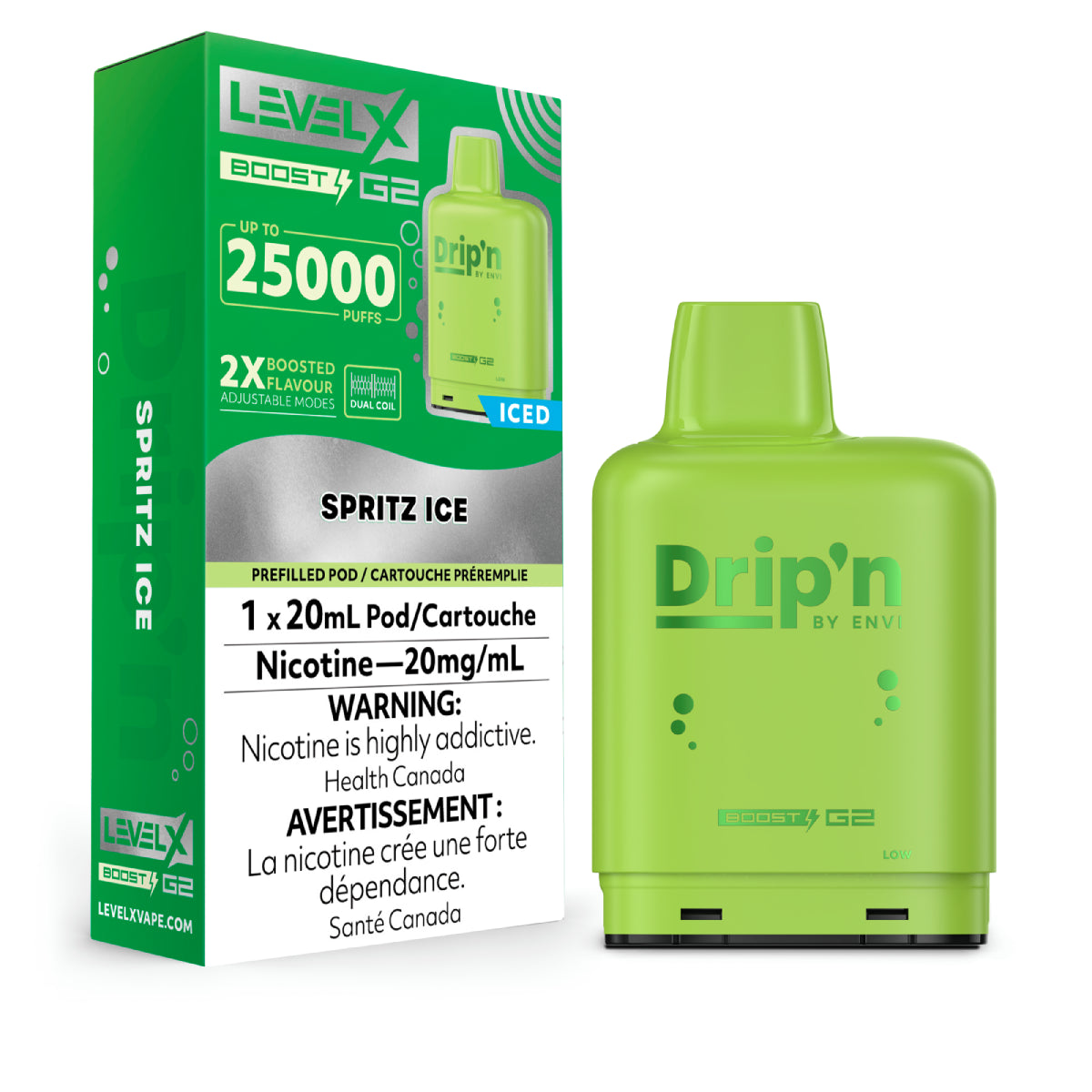 Level X Boost disposable vape pod with sleek modern design