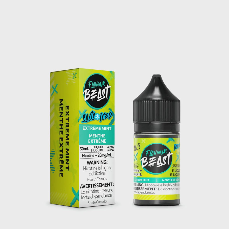 Flavour Beast Extreme Mint Salts 30mL salt nicotine e-liquid bottle