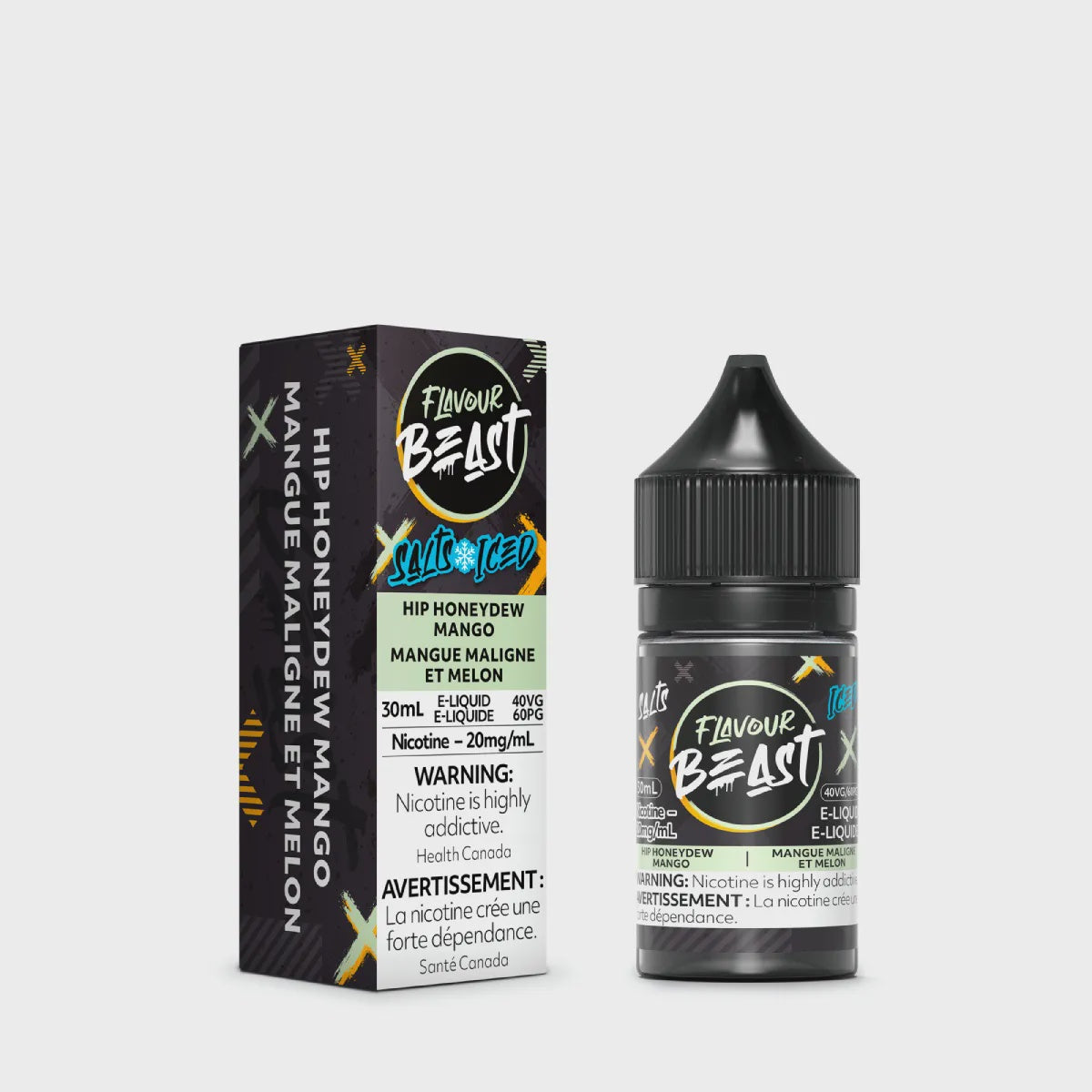 Flavour Beast Hip Honeydew Mango Salts 30mL salt nicotine e-liquid bottle