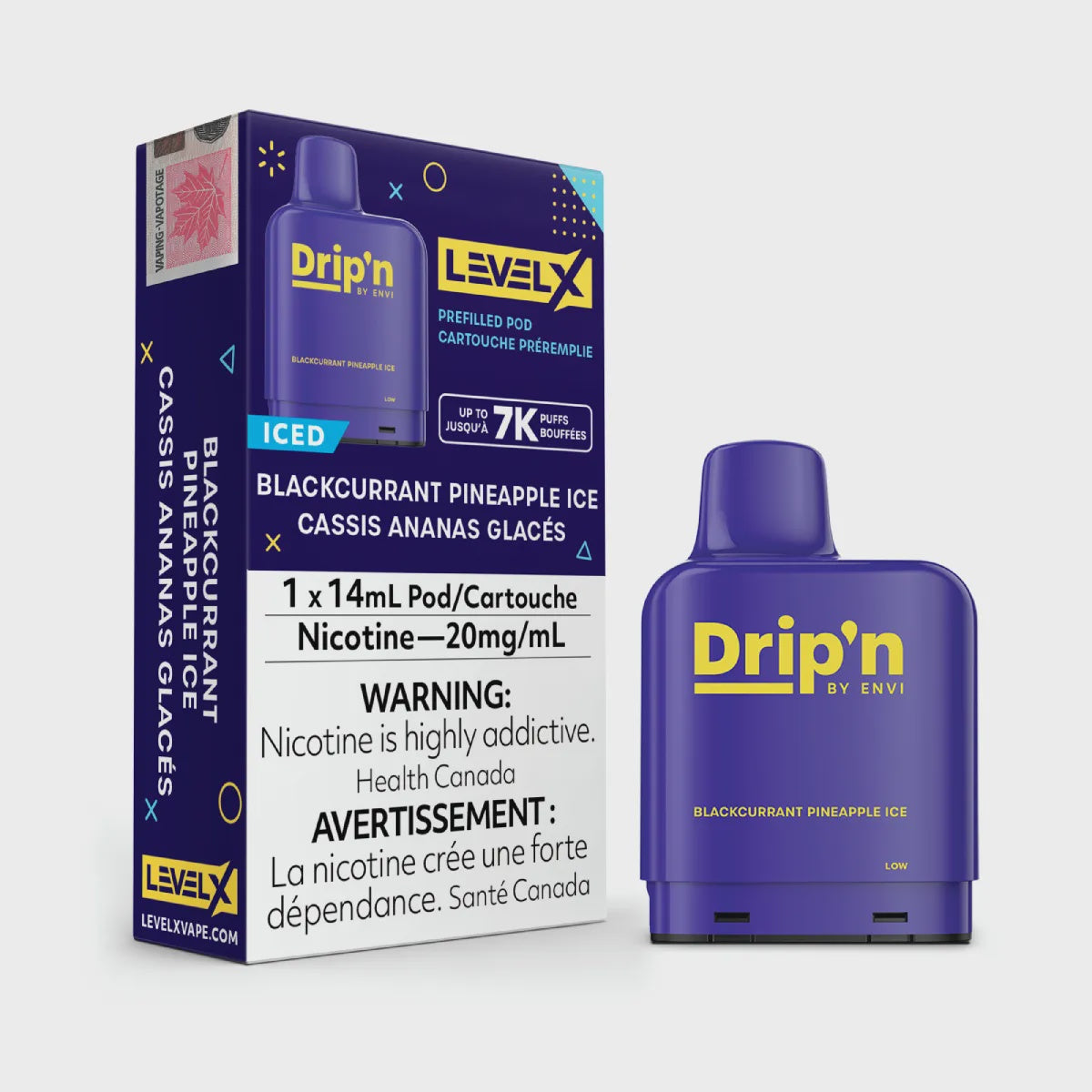 Drip'n - Blackcurrant Pineapple Ice Level X Pods